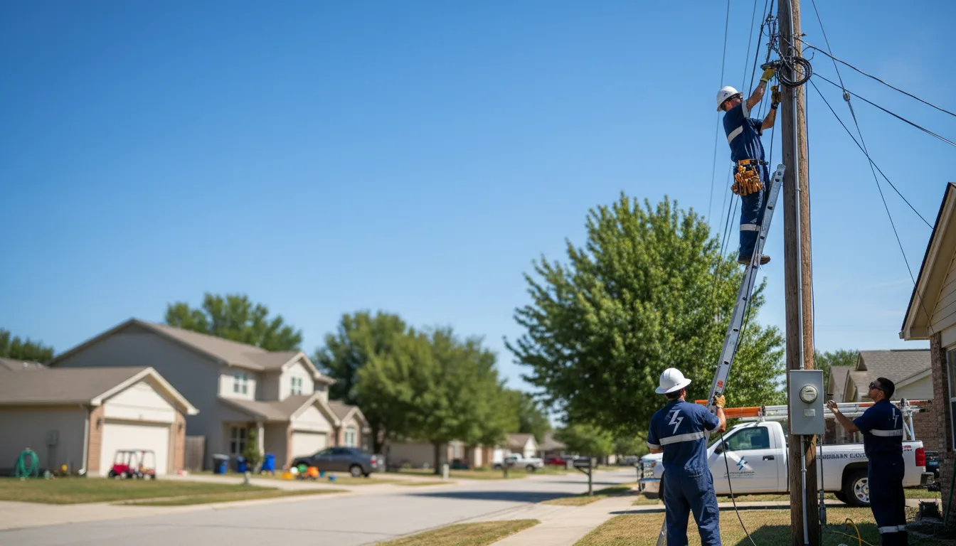 Residential electrician providing installation services in Weston, ID
